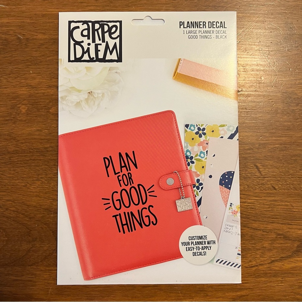Black Planner Decal